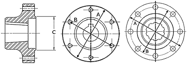 DIN 100/120 flange dimensions